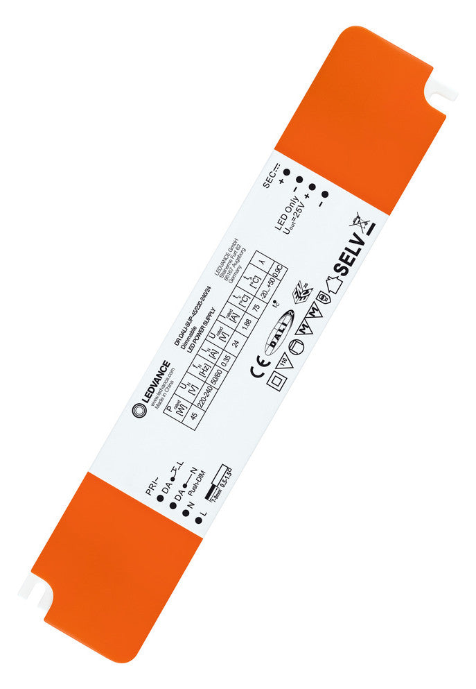 LEDVANCE LED-Steuerung 45W 24V DALI IP20 DR DALI-SUP -45/220-240/24 Push-button