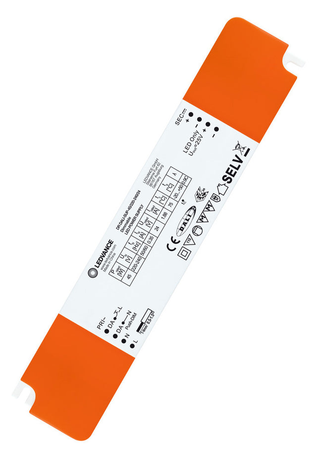 LEDVANCE LED-Steuerung 45W 24V DALI IP20 DR DALI-SUP -45/220-240/24 Push-button