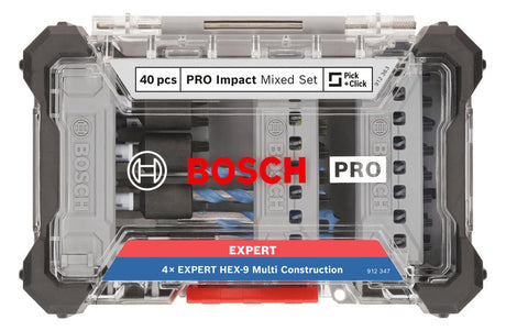 BOSCH-EW Werkzeugset 40tlg Bohrer 4xHSS BOHRER-/SCHRAUB Box