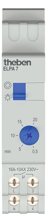 THEBEN Treppenlichtzeitschalter REG 1TE TLZ ELPA 7 elektr.Ausschaltvorw 230VAC