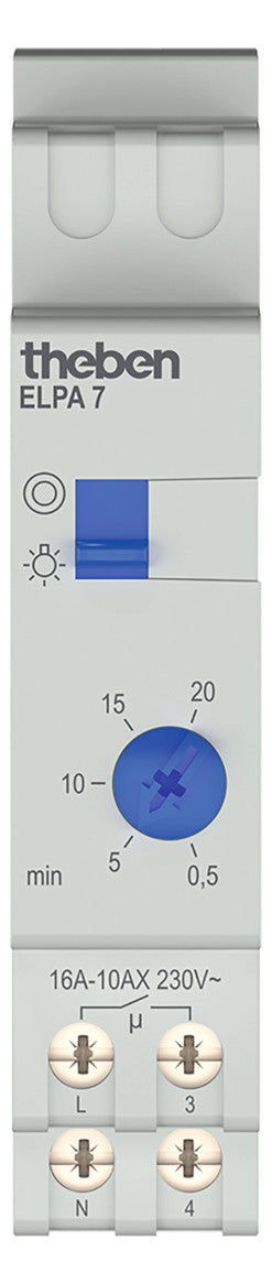 THEBEN Treppenlichtzeitschalter REG 1TE TLZ ELPA 7 elektr.Ausschaltvorw 230VAC