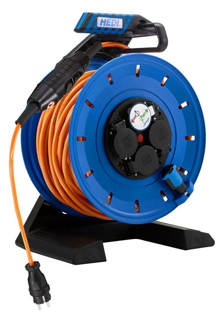 HEDI Kunststoff-Kabeltrommel 290 mm mit PRCD-S, 40 m K740Q2TFP