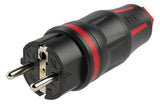 PC ELECTRIC Schutzkontaktstecker 16A 230V Kst IP54 ger sw 05721-sr