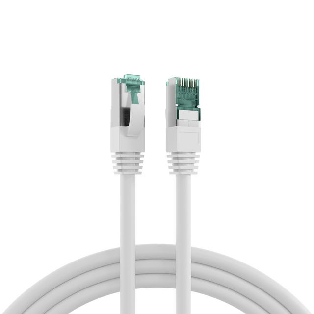 RJ45 Patchkabel Cat.6A S/FTP LSZH weiß 10m Stück