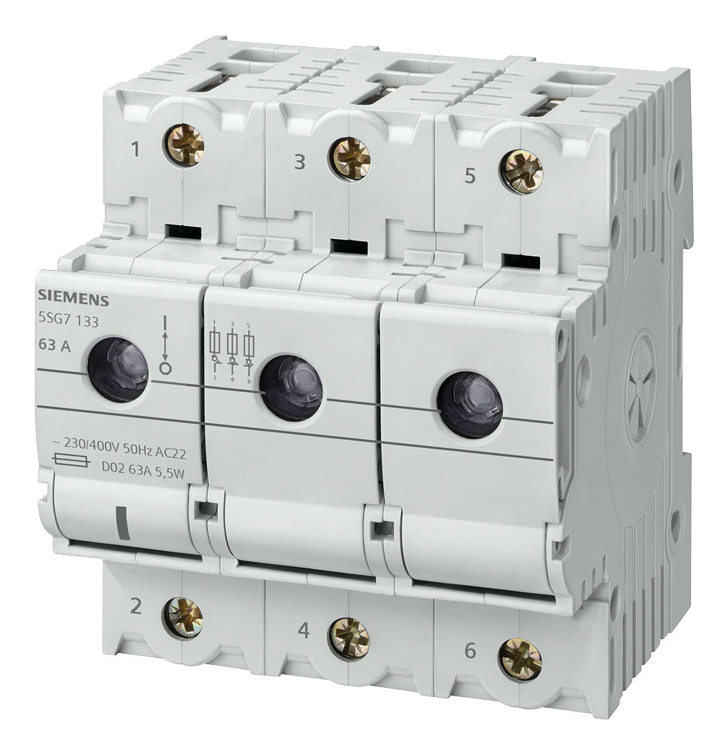 SIEMENS D0-Lasttrennschalter D02 3p 400V 5SG7133 63A