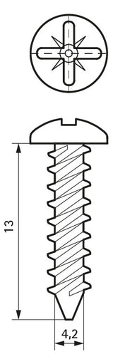 Walraven Blechschraube DIN 7981 ev 4,2x13 Zylinderkopf | 6174413
