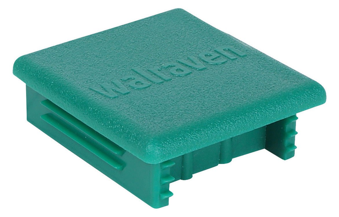 WALRAVEN Schienenendstopfen Strut 41x41 Polyethylen 41x41x16 grün