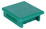 WALRAVEN Schienenendstopfen Strut 41x41 Polyethylen 41x41x16 grün