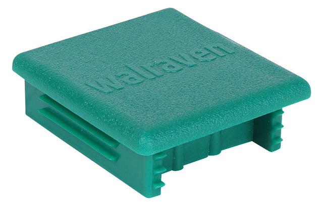 WALRAVEN Schienenendstopfen Strut 41x41 Polyethylen 41x41x16 grün