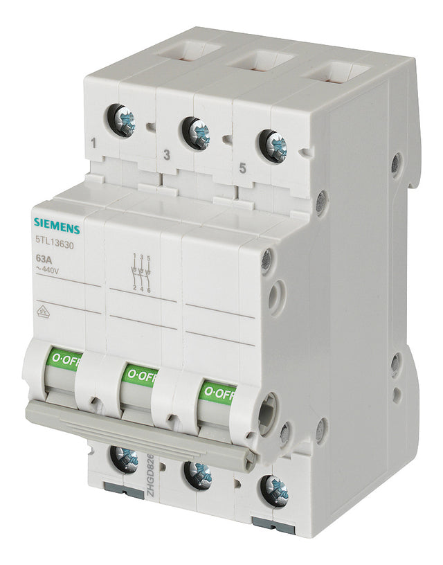 SIEMENS Ausschalter REG 3S 63A 440V 3TE 5TL1363-0