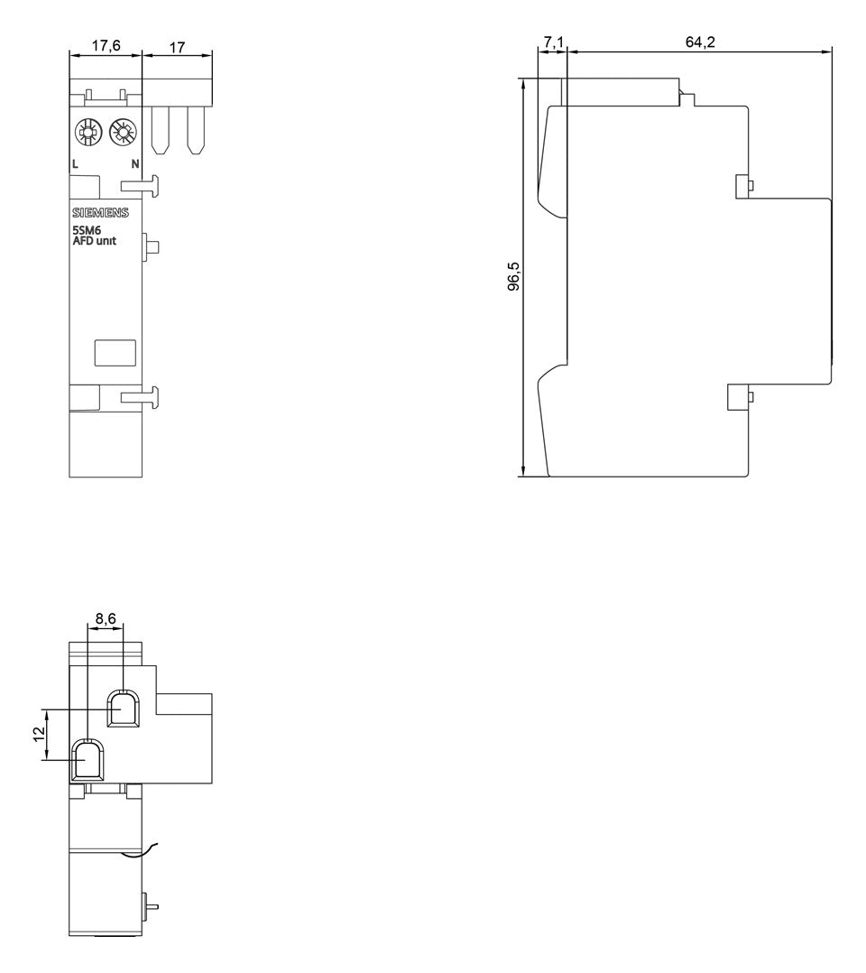 SIEMENS Brandschutzschalter 16A 230V 1TE 5SM6011-2 Leitungsschutzschalt