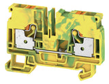 WEIDMÜLLER Schutzleiter-Reihenklemme A2C 6 PE 0,5-6qmm gn/ge 1Etage TS35