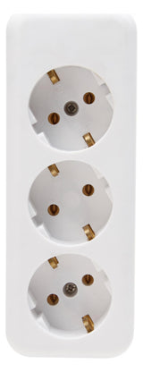 KOPP Steckdosenleiste 3f ws IP20 120301007