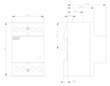 SIEMENS Installationsschütz 40A 230V/UC 5TT5042-0 400V/AC 2S 2Ö 3TE