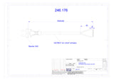 BACHMANN Netzanschlussleitung 5m 2x1qmm 246.176 10A sw IP20 Aderendh KontSteck