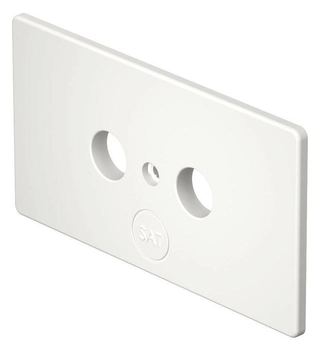 REHAU Vollplatte Sat rws Schraubbef SL BL ANT rws ohne Beschriftungsfeld