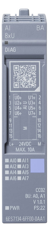 SIEMENS Analoges I/O-Modul DC 19,2-28,8V 6ES7134-6FF00-0AA1 Eing.Spg Ausg.Strom