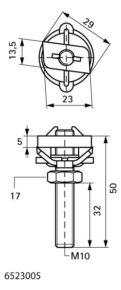 WALRAVEN Hammerfix RapidRail ev M10x50 mit Klemmfeder - für RapidRail