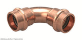 IBP Bogen 90° B Maxipro MPA5002 7/8" i/i Cu