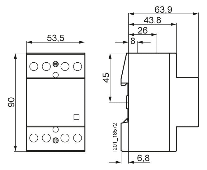 SIEMENS Installationsschütz 40A 230V/UC 5TT5040-0 400V/AC 4S 3TE