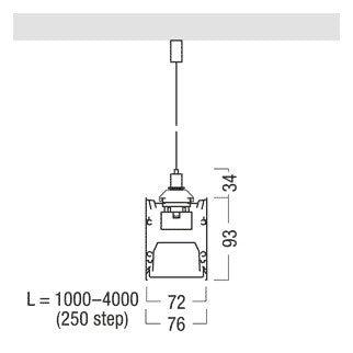 ZUMTOBEL LED-Deckeneinbauleuchte 29,3W SLN2-C MSP 1600-840 L3000 LDE WH 4000K