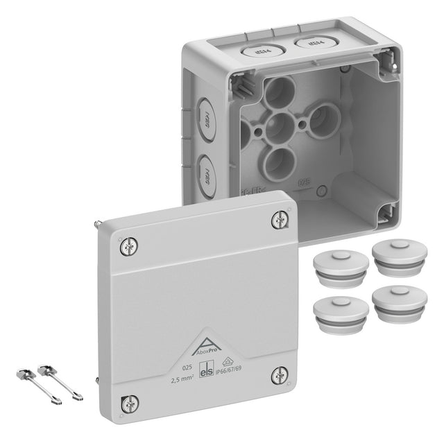 SPELSBERG Abzweigkasten 92x92mm Kst gr Abox Pro 025-L IP66/IP67/IP69 IK09 hfr