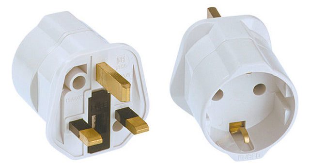 BACHMANN Reisestecker Einzel ws 921.010 Mit Stecker für UK/HK (BS 1363)