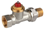 Honeywell Thermostatventilkörper FX Messing vernickelt, Durchgang, 3/8'' | V2000DFX10