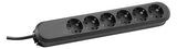 BACHMANN Steckdosenleiste 6f sw 3m 35° 381.148K IP20 1,5qmm