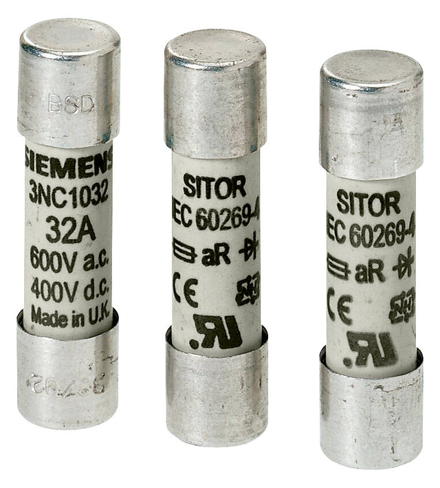 SIEMENS Keramiksicherung FF 3A 600V AC 3NC1003 10x38mm