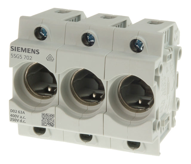 SIEMENS D0-Sicherungssockel 3p D02 REG 5SG5702 63A 400V Kst