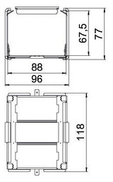 BETTERMANN Stoßverbinder LF-K 80mm Stift PLM SIC 0810 FS ST hfr f.Funkterh