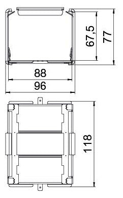 BETTERMANN Stoßverbinder LF-K 80mm Stift PLM SIC 0810 FS ST hfr f.Funkterh