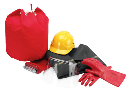 CIMCO Schutzausrüstungsset Tasche Helm 140250 Gesichtsschutz Schutzhandschuh