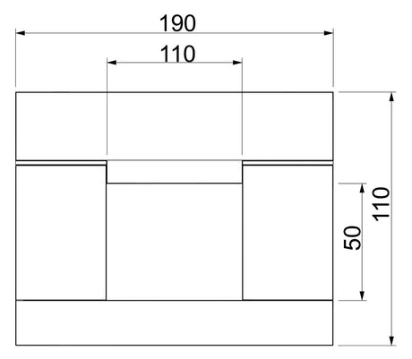 BETTERMANN Brandschutzkanal I90 E30 BSKD09-K0511 unbeh 190x110mm L1000mm