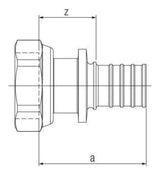 Rehau Übergang mit Überwurfmutter RX+ 20 mm x G 3/4 | 14563381001