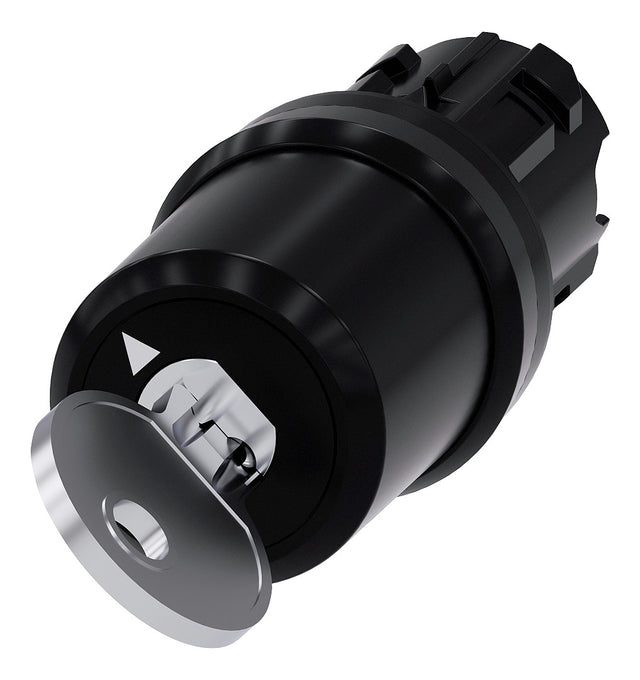 SIEMENS Schlüsselschalter 2stuf rechteck 3SU1000-5BF11-0AA0  22mm 29,45x59,4mm