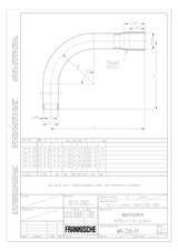 FRÄNKISCHE Steckbogen  32mm Kst unbeh sw SBSKu-ES-UV 32 schwarz Muffe
