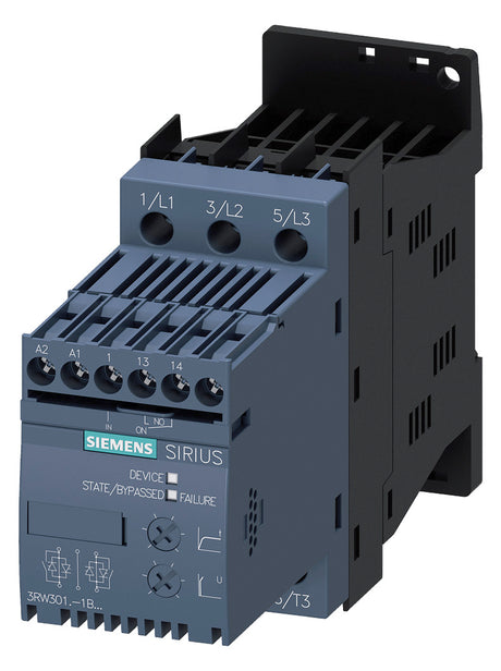 SIEMENS Sanftstarter 200-480V 6,5A 3RW3014-1BB04 3kW/400V 1,5kW/230V