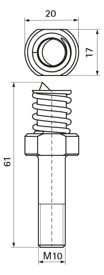 WALRAVEN Stanznippel d: 10,5 Ersatz f. Trapezlochzange 6920012