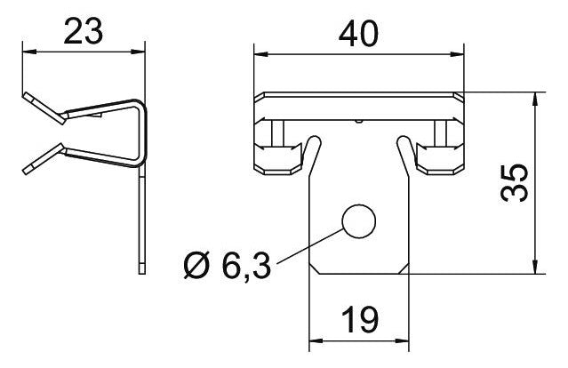 BETTERMANN Trägerklammer 4-10mm ST SCVH 4-10 Zn/AluLam
