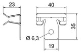 BETTERMANN Trägerklammer 4-10mm ST SCVH 4-10 Zn/AluLam