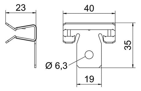 BETTERMANN Trägerklammer 4-10mm ST SCVH 4-10 Zn/AluLam