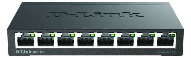 D-Link Tischswitch 8x10/100/1000Mbps DGS-108/E Layer2