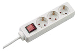 BACHMANN Steckdosenleiste 3f ws 1,5m 45° 384.272S m.Ein/Aus IP20 1,5qmm