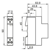 SIEMENS Installationsschütz 20A 24V/UC 5TT5001-2 230V/AC 1S 1Ö 1TE