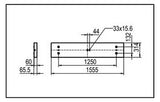 RIDI LED-Deckenanbauleuchte 31W 4000K ws LENSES-AE1547DAWS840B0500 5160lm Konv