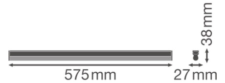 LEDVANCE LED-Lichtleiste 10W 3000K Konv LN COMP Batten 600 10 W 3000 K 1000lm