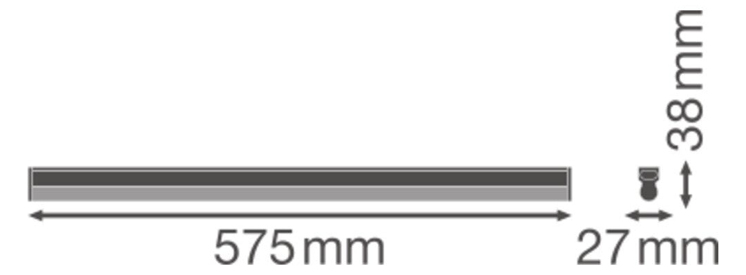 LEDVANCE LED-Lichtleiste 10W 4000K Konv LN COMP Batten 600 10 W 4000 K 1000lm