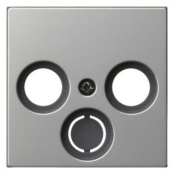 GIRA Zentralplatte Ant.dose 2f edst System 55 0869600 Schraubbef